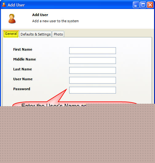 Users General Tab
