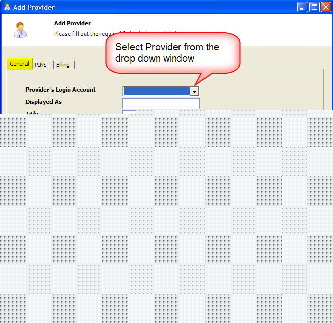 Add Provider General Tab
