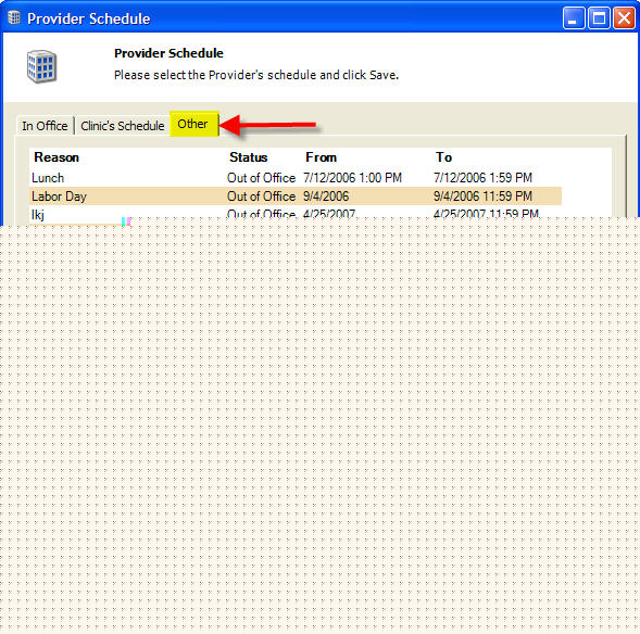 Provider Clinic Others Tab