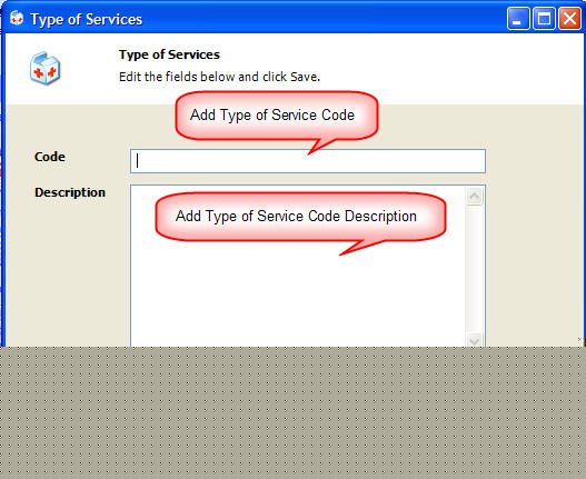 Type of Service Add