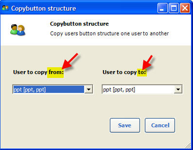Copy Button Structure
