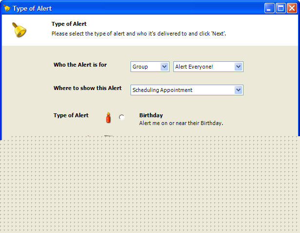 Alerts Treatment Counter