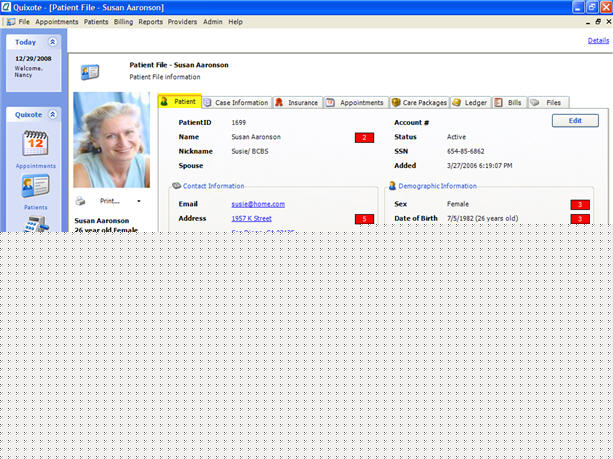Patient Tab