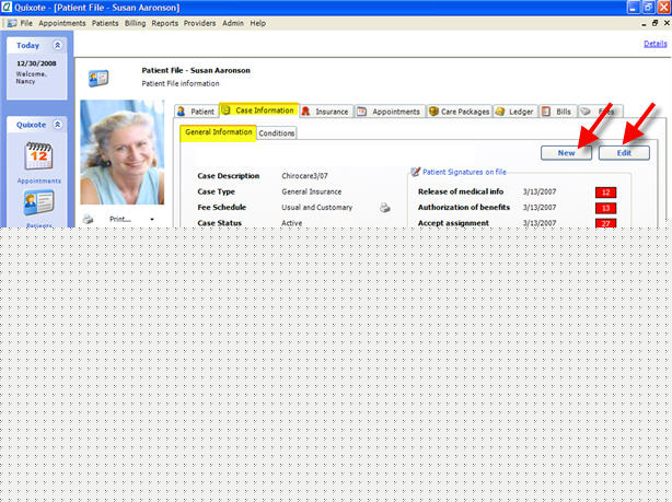Case Information Tab