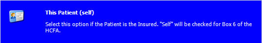Patient Insurance Coverage Self