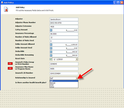 Patient Insurance Coverage Another Patient Add Policy