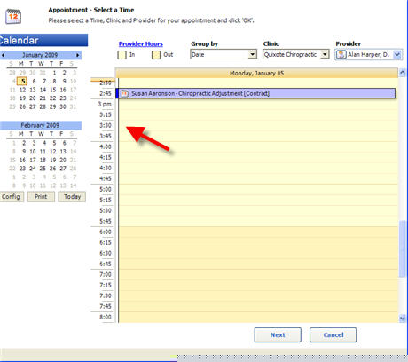 Appointments Workflow New Time