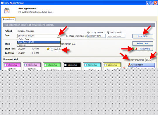 Appointments Workflow New Time ROV