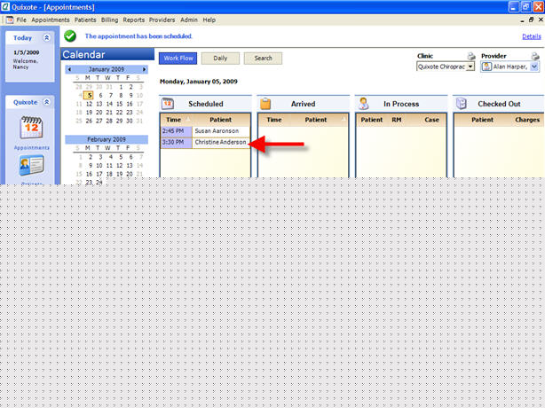 Appointments Workflow New Scheduled