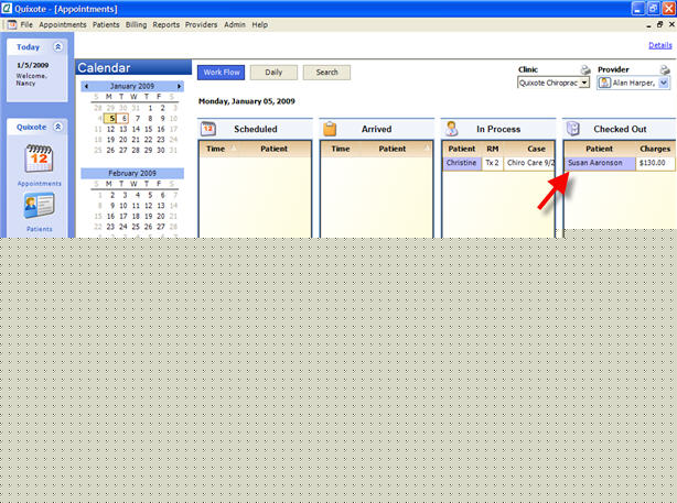 Appointments Workflow Review Button