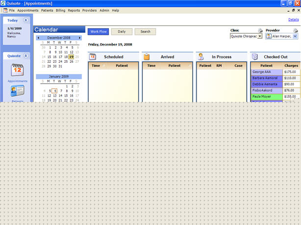 Appointments Workflow New Button