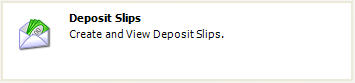 Billing Deposit Slips Button