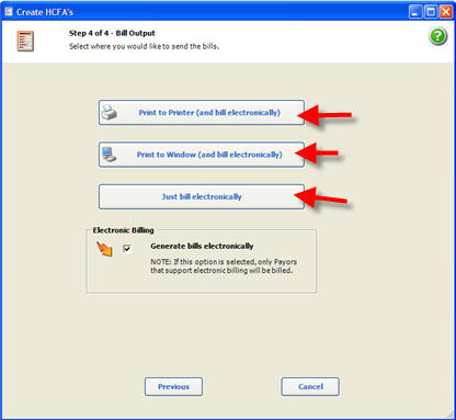 Billing Billing Create Bills Step 4 Electronic