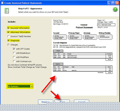 Billing Billing Itemized Statements for Attorney