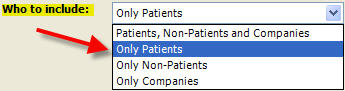 Reports Patients Who to Include