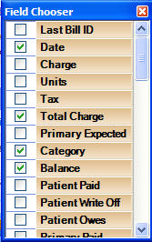 Billing Charges Hide Select