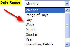Patient Ledger Tab Date Range