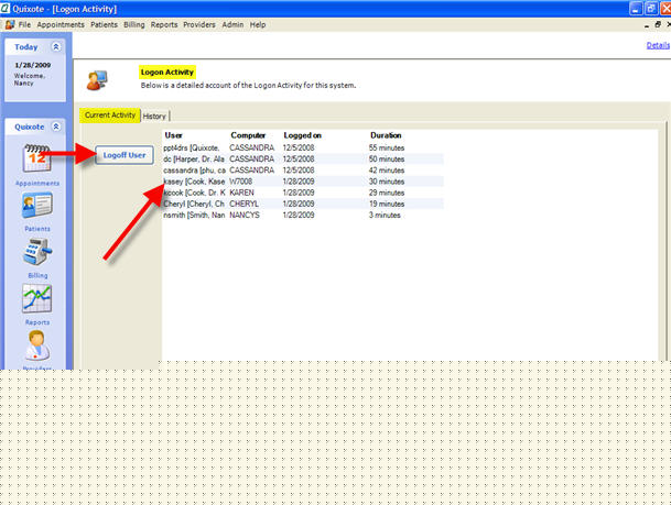 Logon Activity Current Activity
