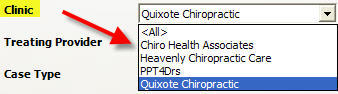 Write Off Report Clinic