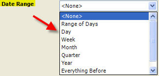 Daysheet Date Range