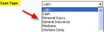 ICD Report ICD Statistics Tab Case Type