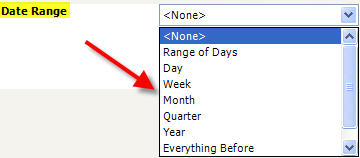 Provider Stats General Tab Date Range