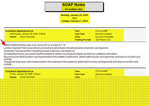 SOAP Notes Example 1