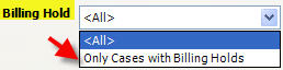 Cases Report Billing Hold