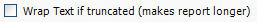 Credit Report Wrap Text